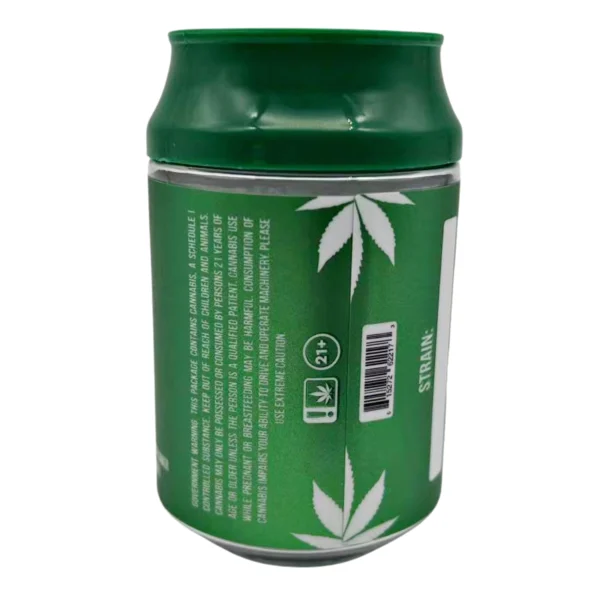 3.5g Plastic Soda Can Jar - (12 Count) Seven (7) Bud CMB-007 - Image 2