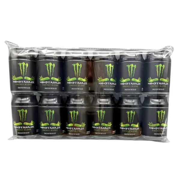 3.5g Plastic Soda Can Jar - (12 Count) Monstahaze CMB-010 - Image 3