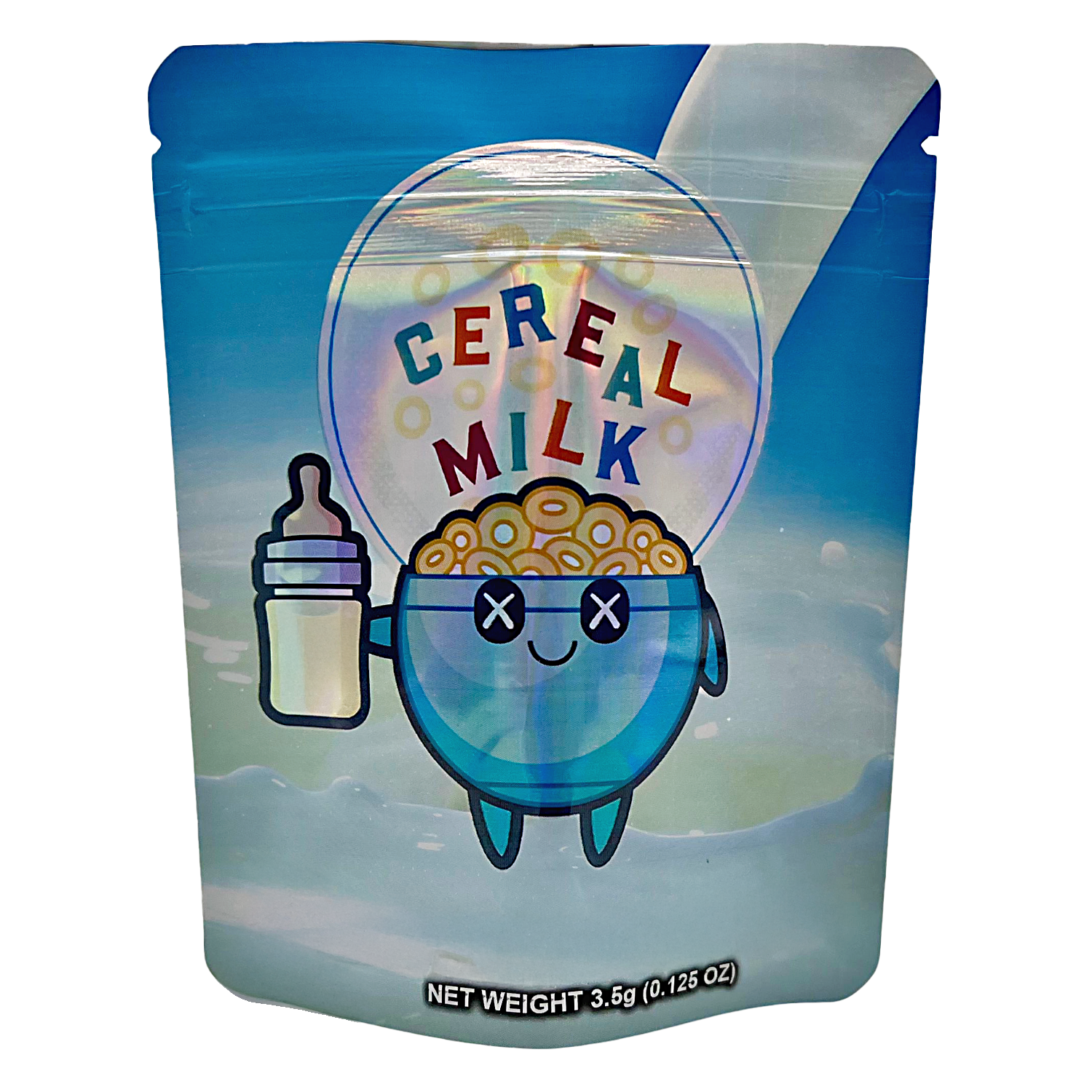 3.5 Gram Mylar Bag – Premium Smell-Proof Packaging – Cereal Milk (50 Count) CMB-35G-023