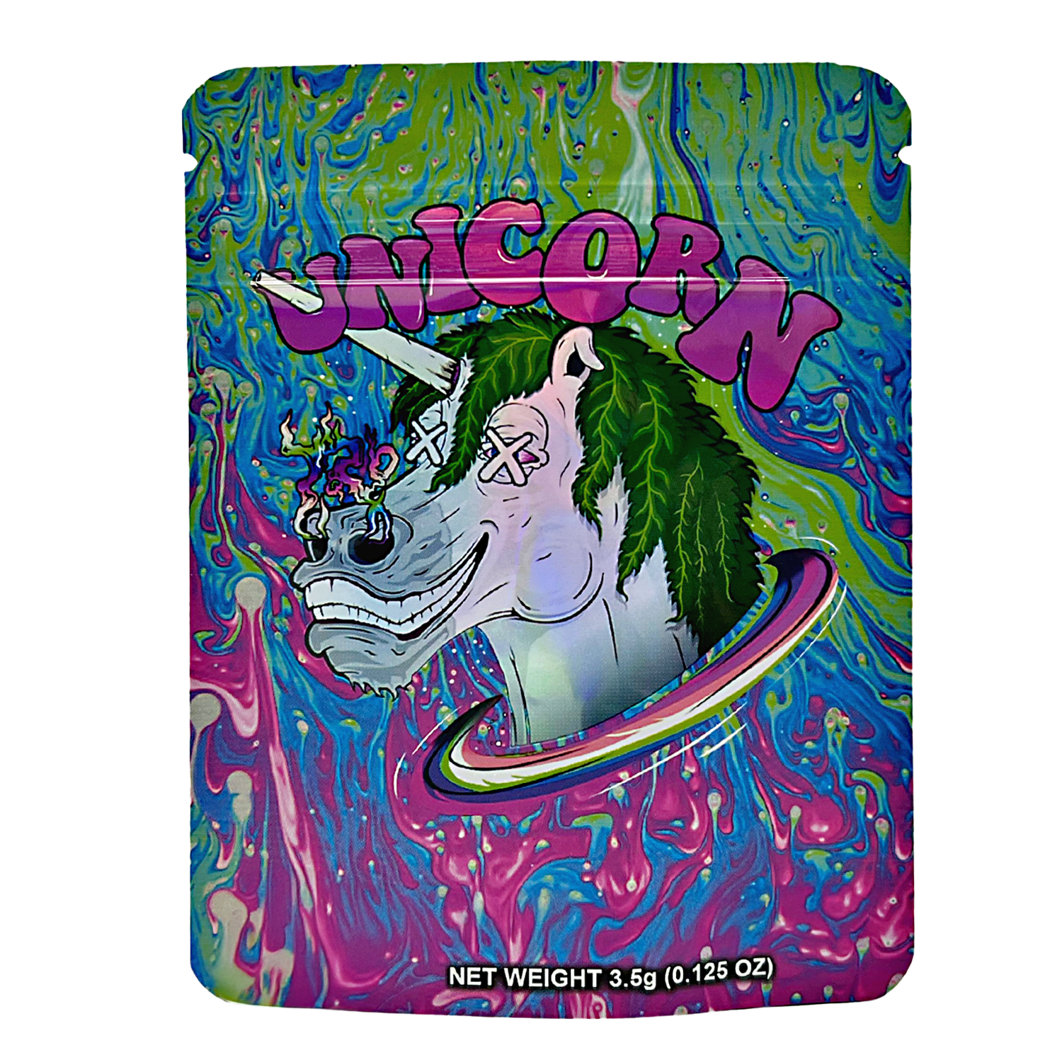 3.5 Gram Mylar Bag – Premium Smell-Proof Packaging – Unicorn High (50 Count) CMB-35G-102
