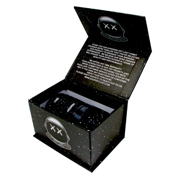 CC-BLK-002 Get Lost Comet Crusher Gradient Premium Herb Grinder (7-Piece Modular Design) (Black) - Image 7