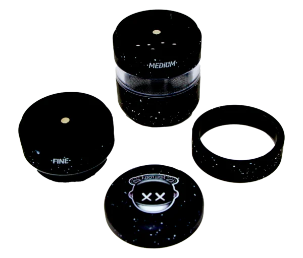 CC-BLK-002 Get Lost Comet Crusher Gradient Premium Herb Grinder (7-Piece Modular Design) (Black) - Image 19