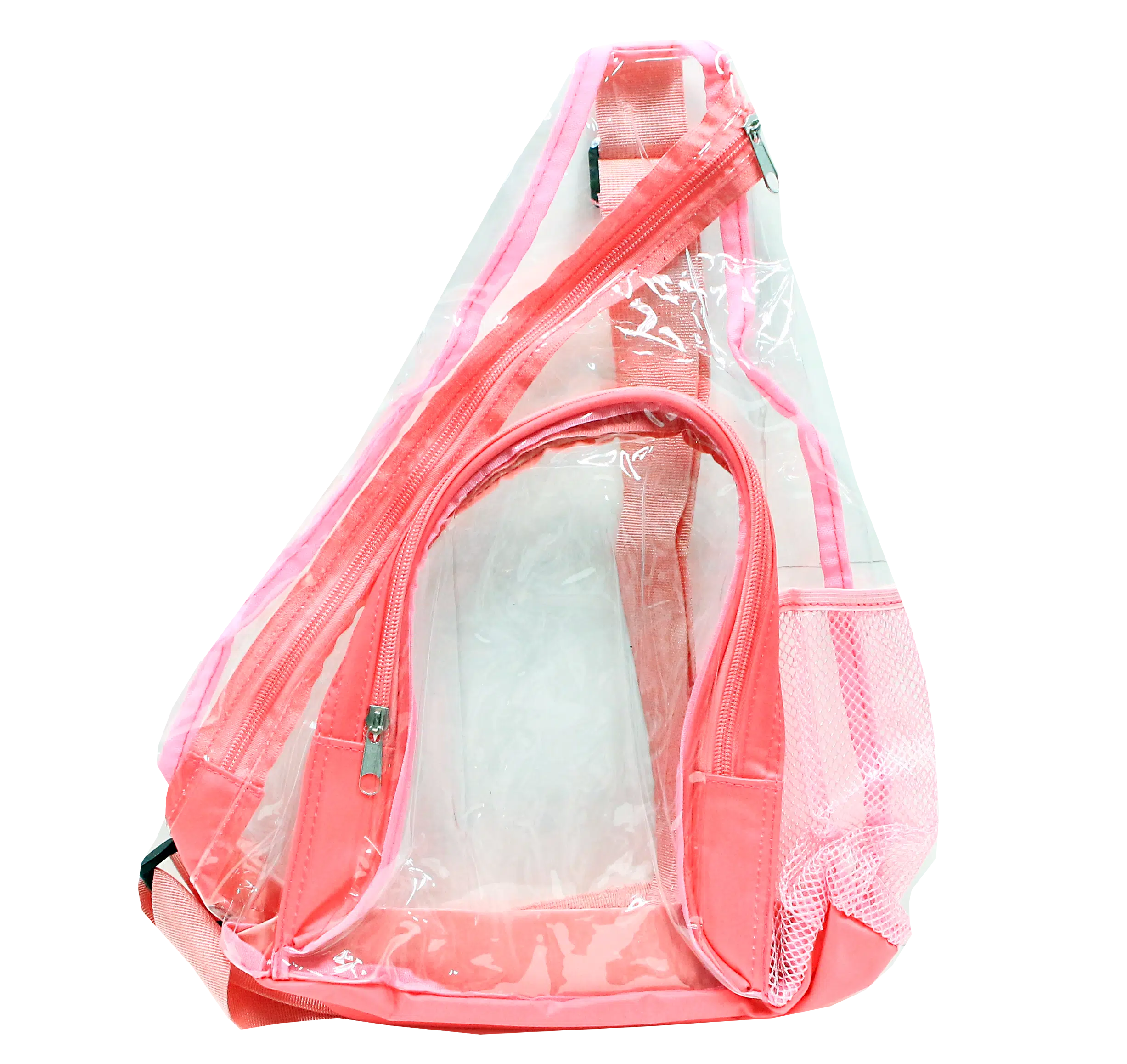 CSB-PBK-001 Clear Bag Collection – Clear Shoulder Bag (Pink)