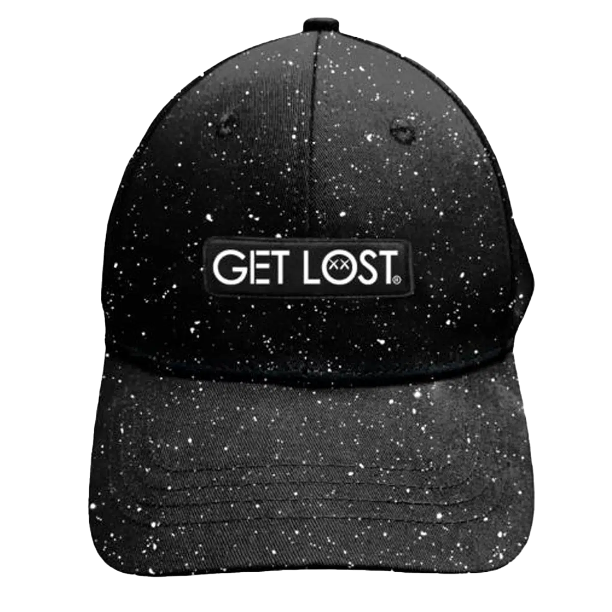 CWSPP-010 New! Get Lost Secret Zipper Pocket Cap – Smell-Proof Stash Hat (Black Stars)