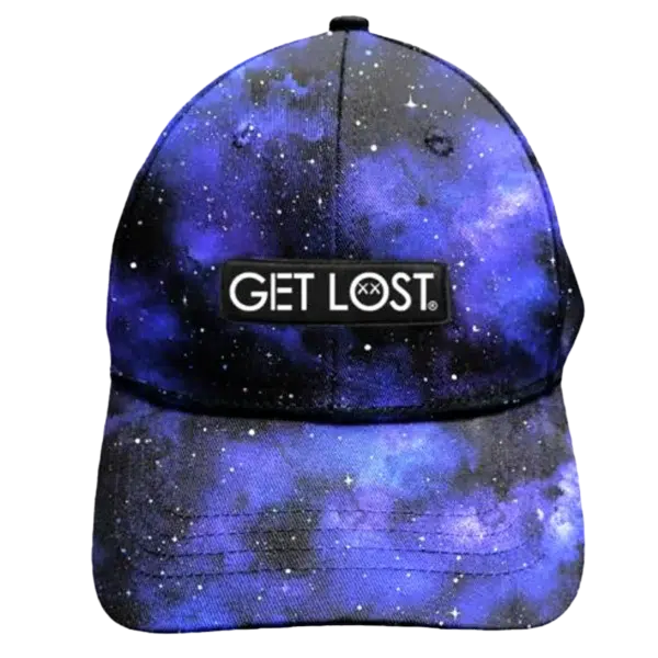 CWSPP-015 New! Get Lost Secret Zipper Pocket Cap – Smell-Proof Stash Hat (Blue Universe)