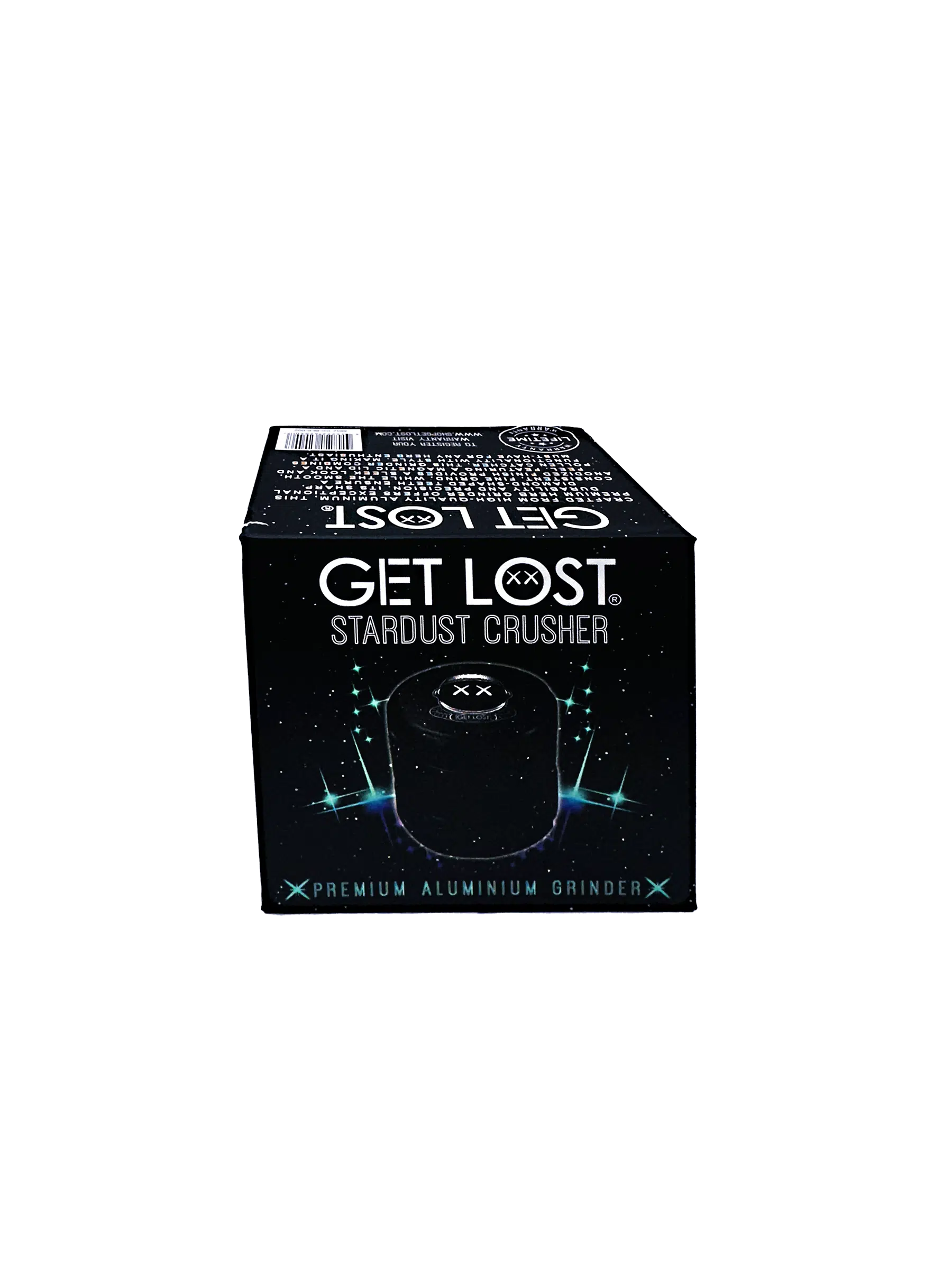 DC-GPG-BP-002 Get Lost Premium Aluminum Grinder Diamond Crusher (Black-Silver) - Image 4