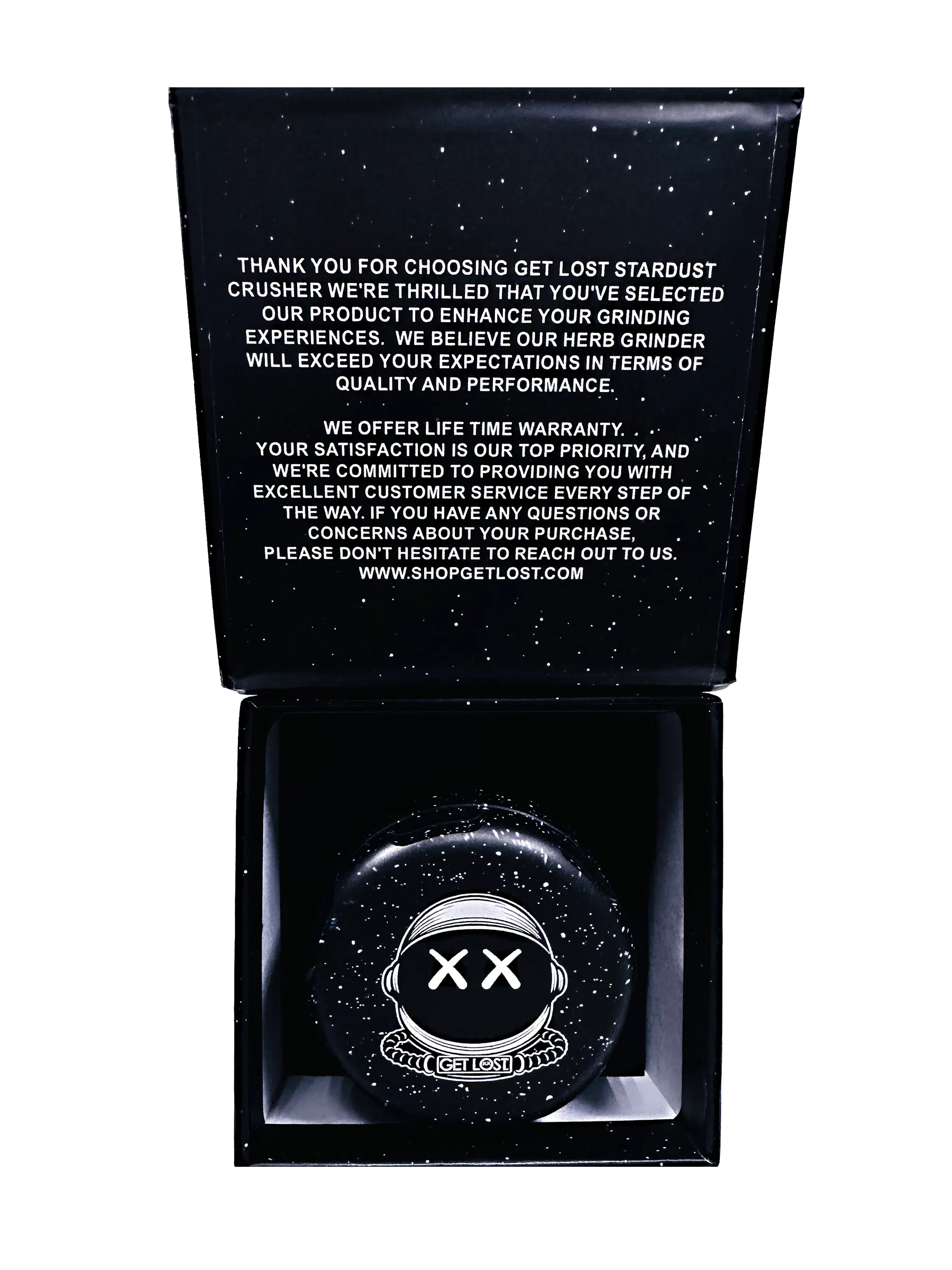 DC-GPG-BP-002 Get Lost Premium Aluminum Grinder Diamond Crusher (Black-Silver) - Image 11