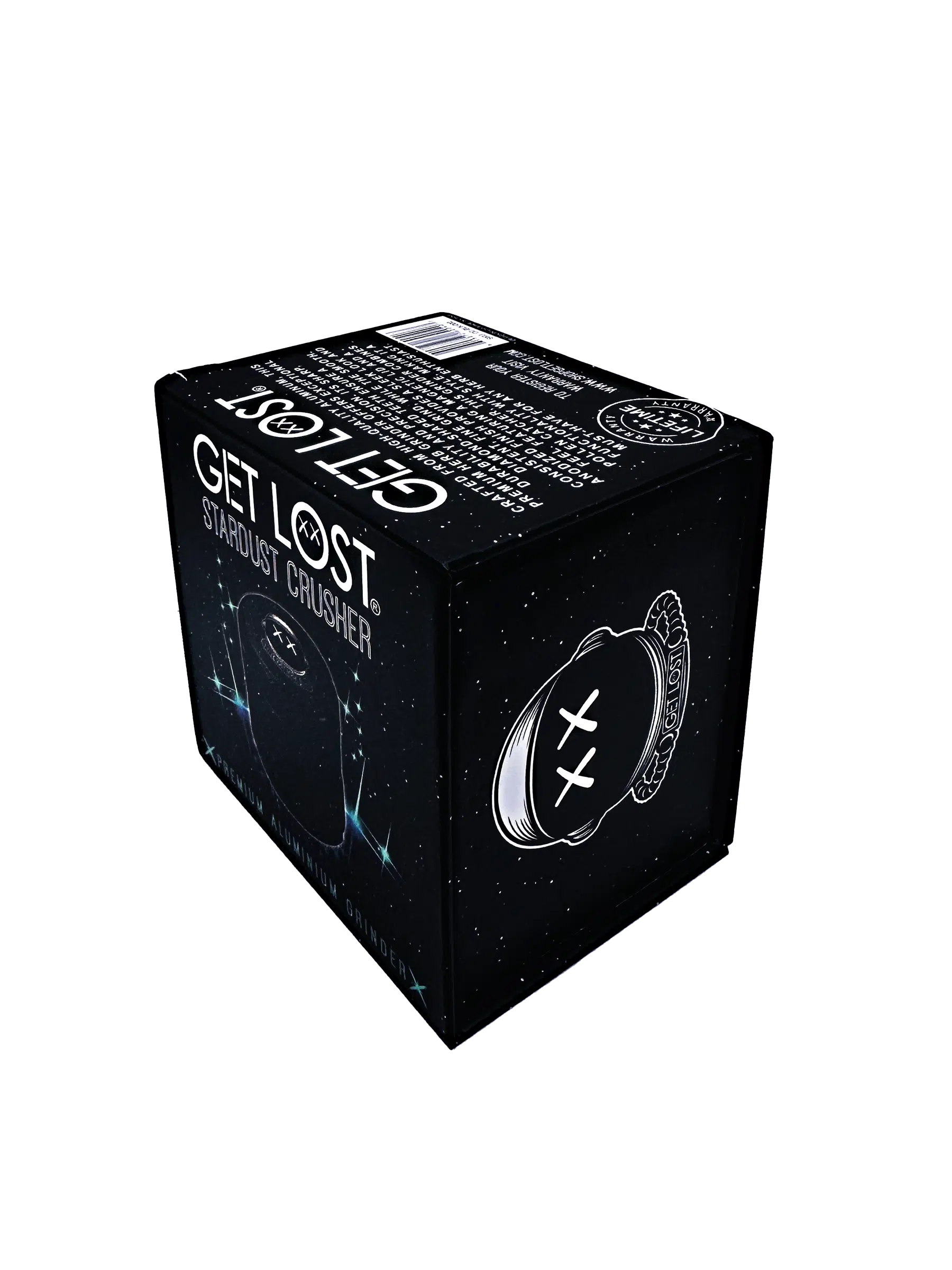 DC-GPG-BP-002 Get Lost Premium Aluminum Grinder Diamond Crusher (Black-Silver) - Image 6