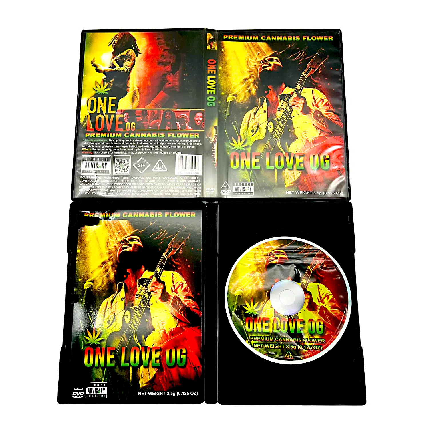 3.5 Gram Mylar Bag – Premium Mylar Bag + DVD Case Set – Only Love OG – DVD-MB-005