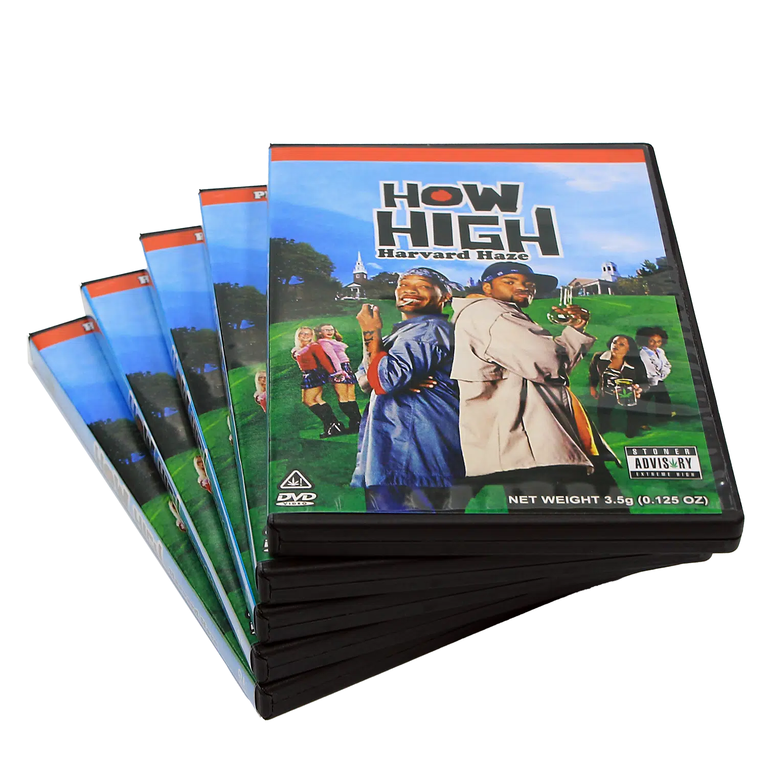 (5-Pack) 3.5 Gram Mylar Bag – Premium Mylar Bag + DVD Case Set – DVD-MB-020