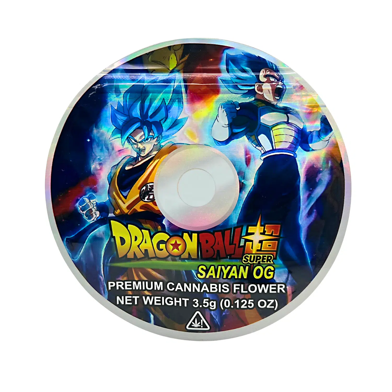 3.5 Gram Mylar Bag – Premium Mylar DVD Bag Only – DragonBall Saitan OG – DVDMB-35-009