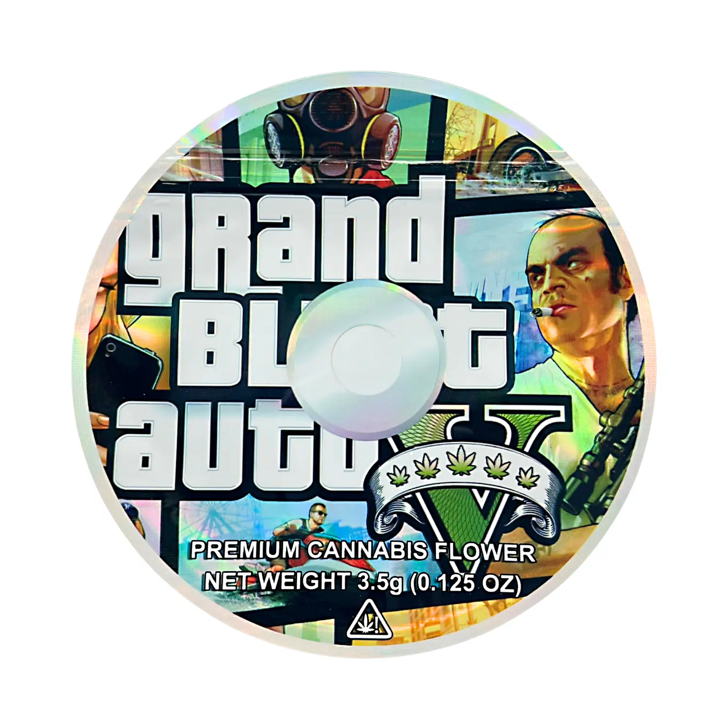 3.5 Gram Mylar Bag – Premium Mylar DVD Bag Only – Grand Blunt Auto – DVDMB-35-017