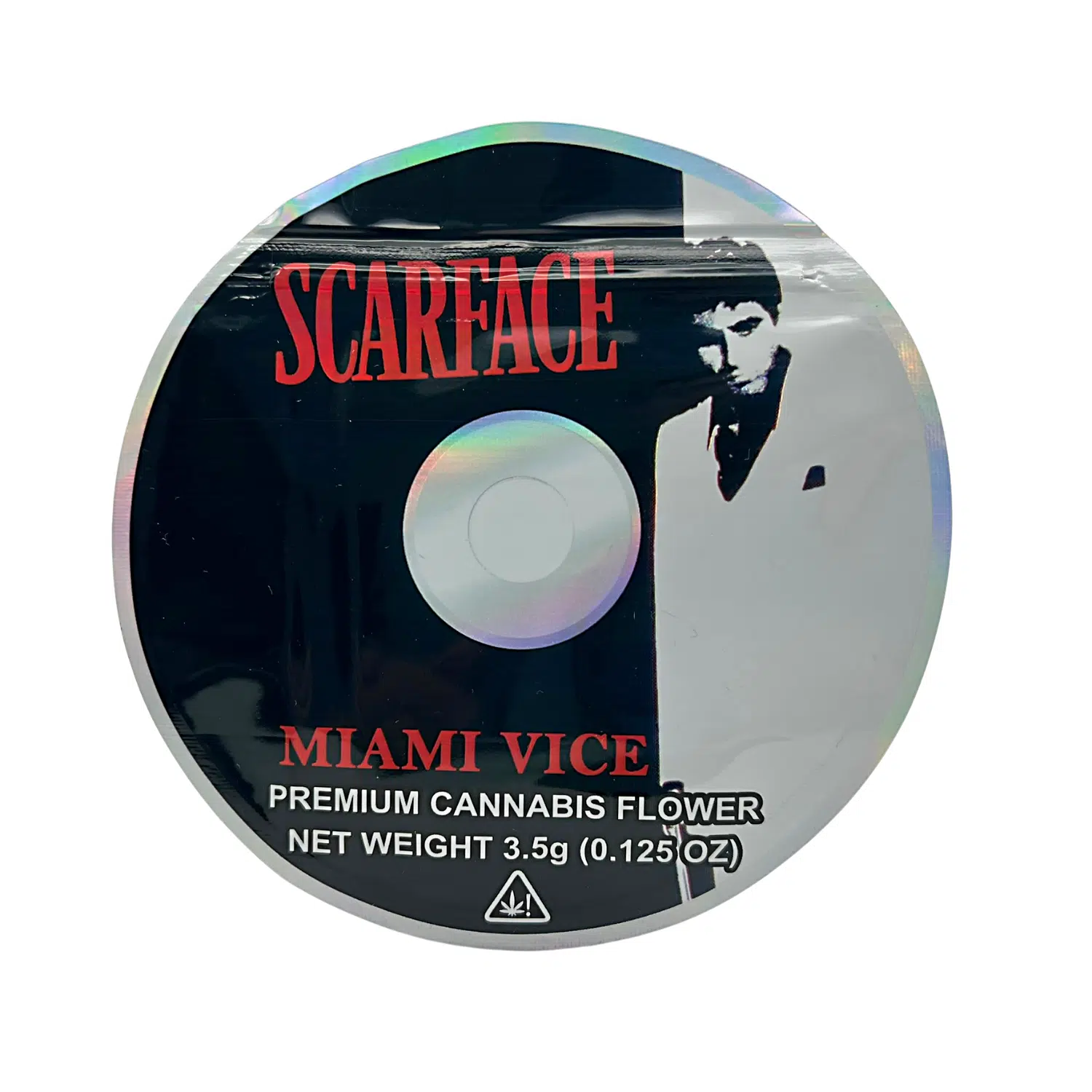 3.5 Gram Mylar Bag – Premium Mylar DVD Bag Only – Al Panico Scarface – DVDMB-35-033