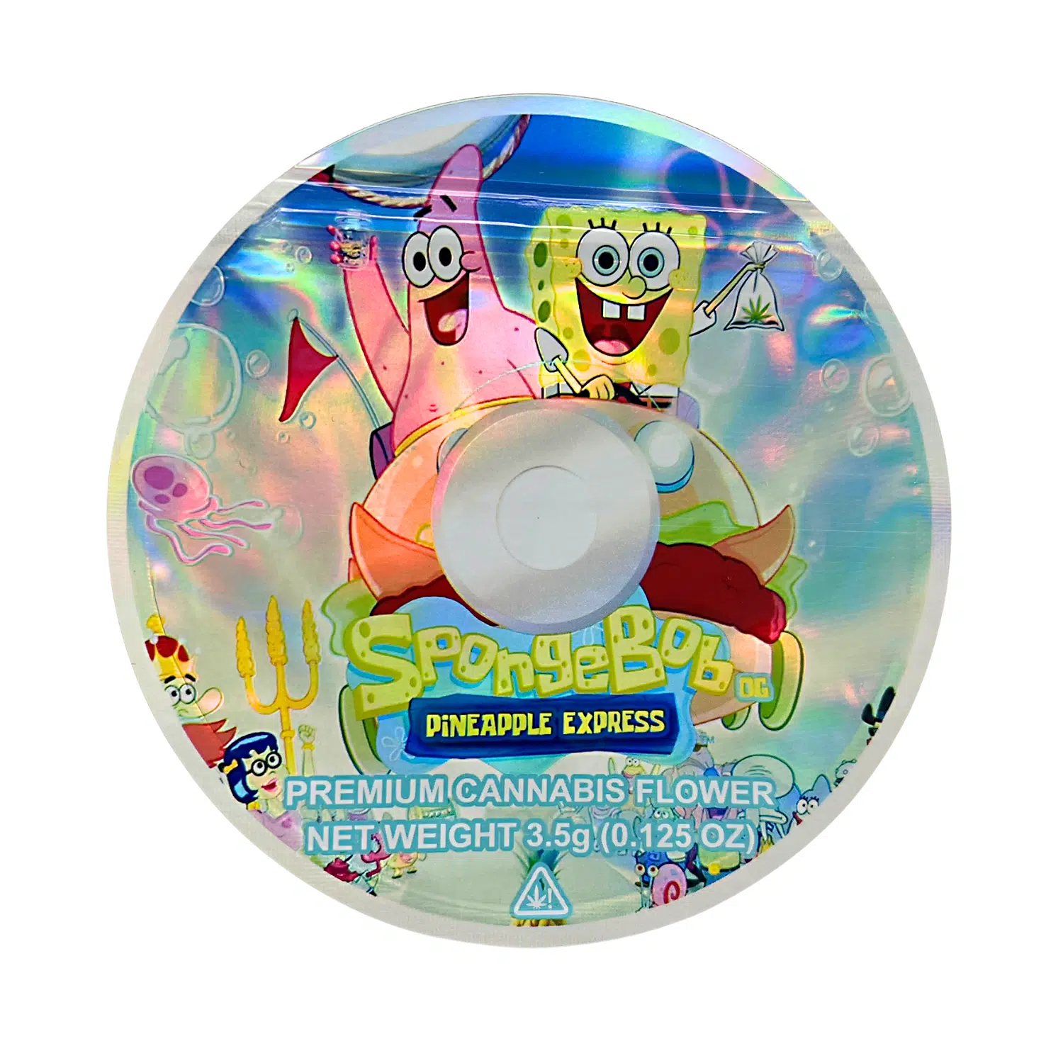 3.5 Gram Mylar Bag – Premium Mylar DVD Bag Only – SpongeBob OG – DVDMB-35-036