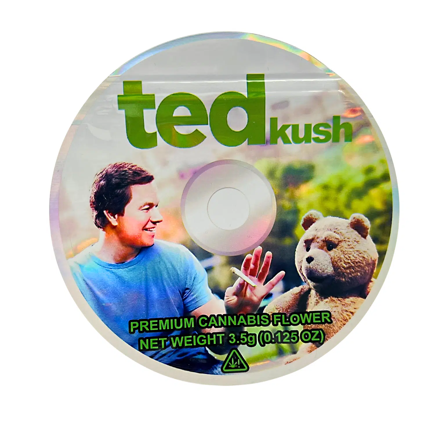 3.5 Gram Mylar Bag – Premium Mylar DVD Bag Only – Ted Kush Thunder Buddies for Life – DVDMB-35-040