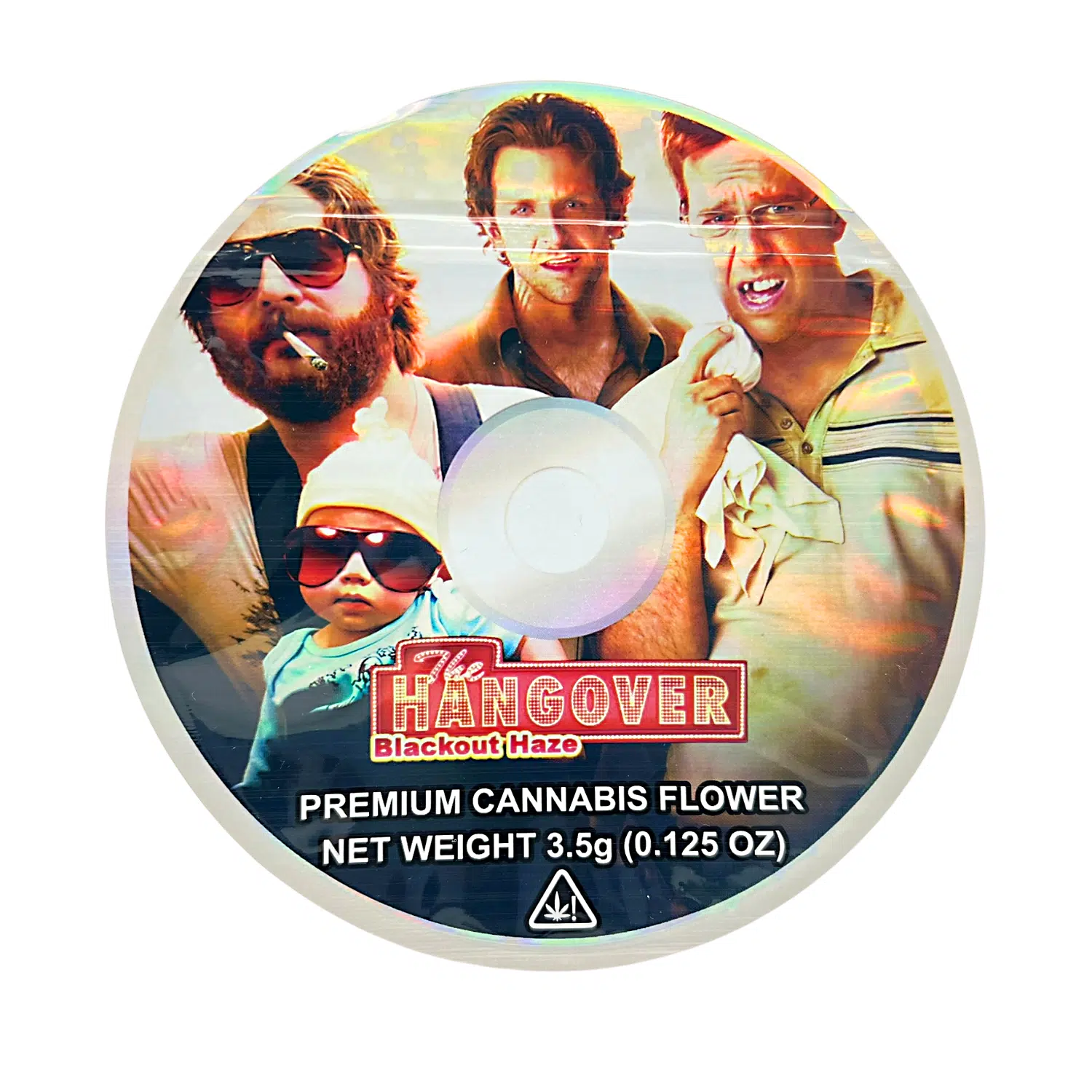 3.5 Gram Mylar Bag – Premium Mylar DVD Bag Only – The Hangover Blackout Haze – DVDMB-35-043