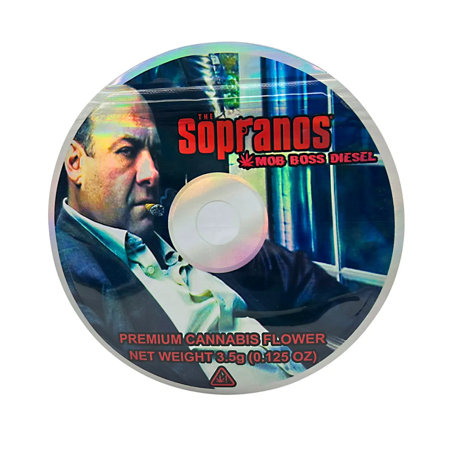 3.5 Gram Mylar Bag – Premium Mylar DVD Bag Only – The Sopranos Mob Boss Diesel – DVDMB-35-045
