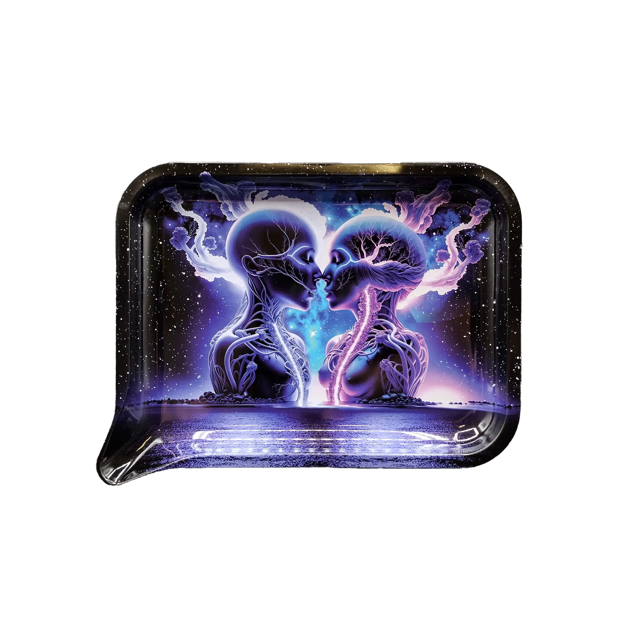 FRT-005 Get Lost Medium Funnel Rolling Tray – No Lid (Two Souls Kissing)