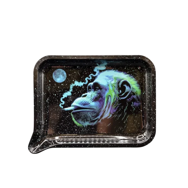 FRT-022 Get Lost Medium Funnel Rolling Tray – No Lid (Smoking Gorilla)