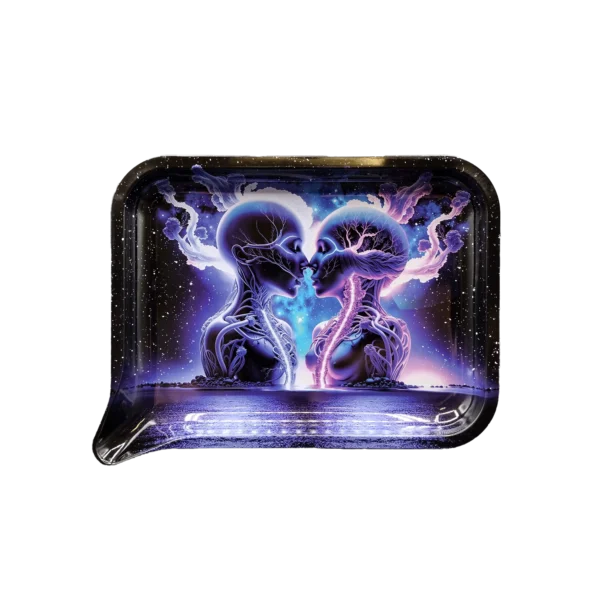 FRT-SM-008 Get Lost Small 3D Rolling Tray (No Lid) (Get Lost Two Souls Kissing)