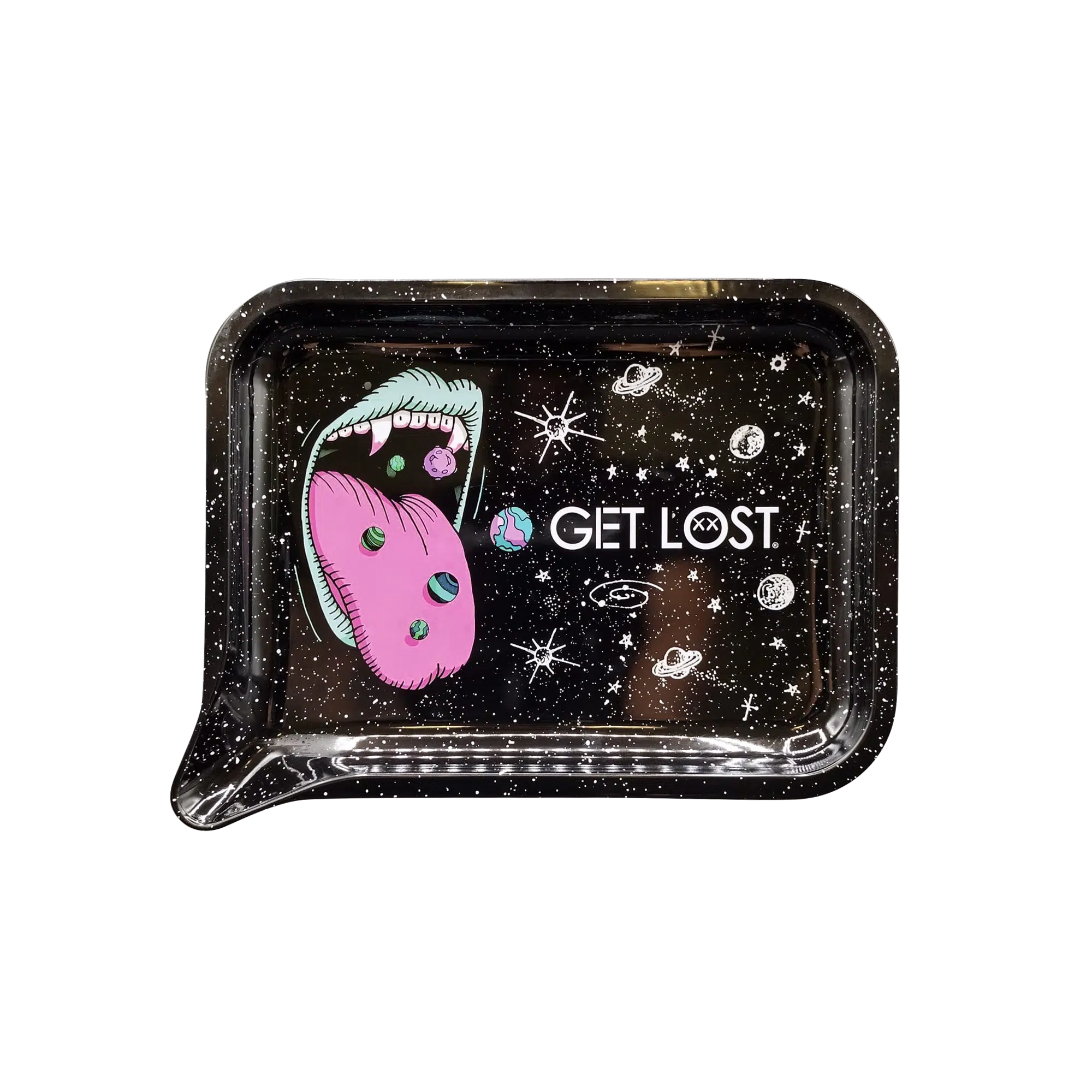 FRT-SM-024 Get Lost Small 3D Rolling Tray (No Lid) (Vampire Galaxy Lips)
