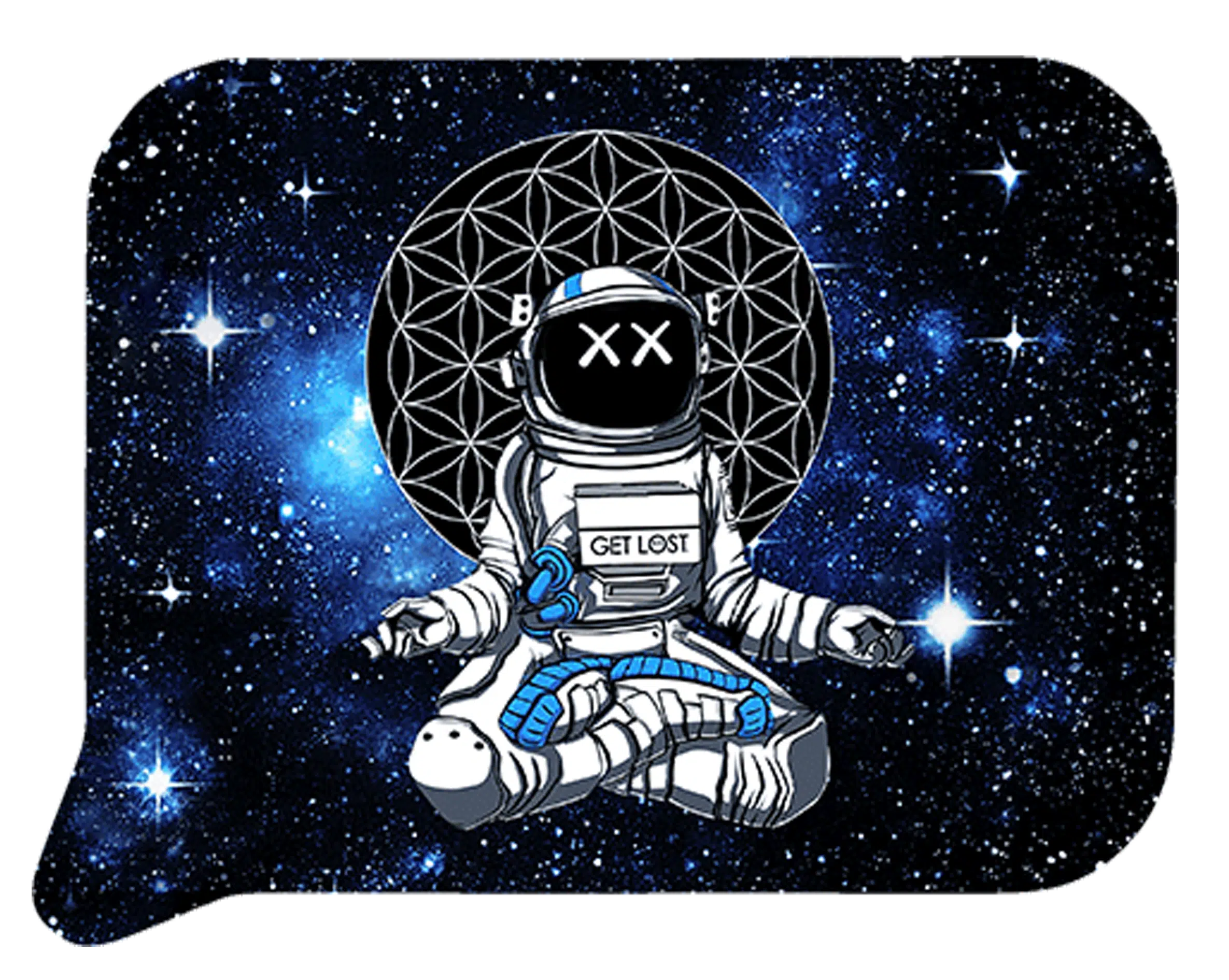 FRT3D-021 Get Lost Medium Funnel Rolling Tray with 3D Magnetic Lid (Astronaut Meditating) - Image 4