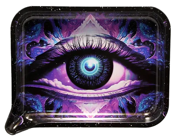 FRT3D-026 Get Lost Medium Funnel Rolling Tray with 3D Magnetic Lid (Get Lost Third Eye) - Image 3