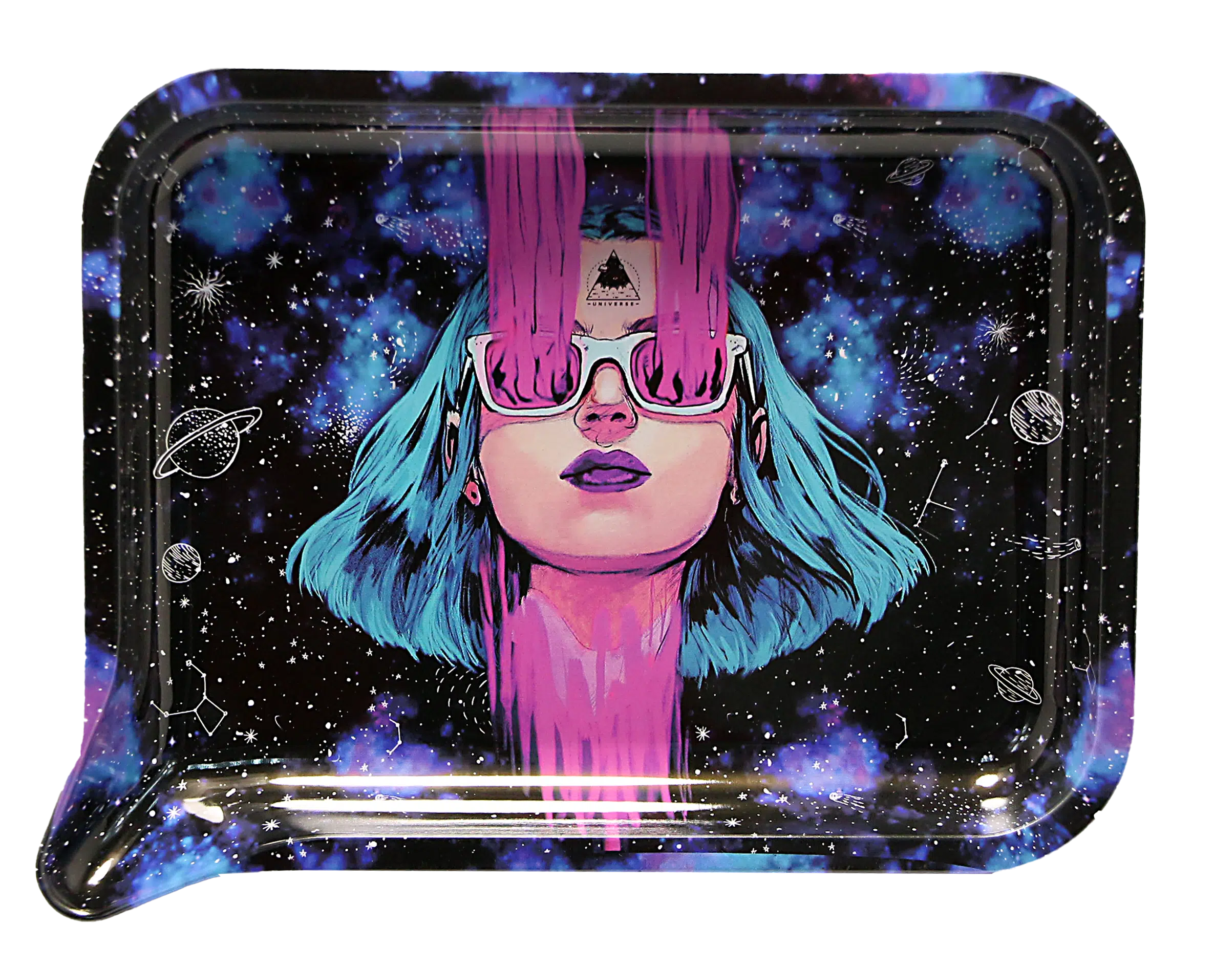 FRT3D-032 Get Lost Medium Funnel Rolling Tray with 3D Magnetic Lid (Get Lost Teleporting Girl) - Image 3