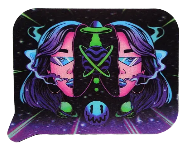 FRT3D-039 Get Lost Medium Funnel Rolling Tray with 3D Magnetic Lid (Get Lost Girl Split Face) - Image 4