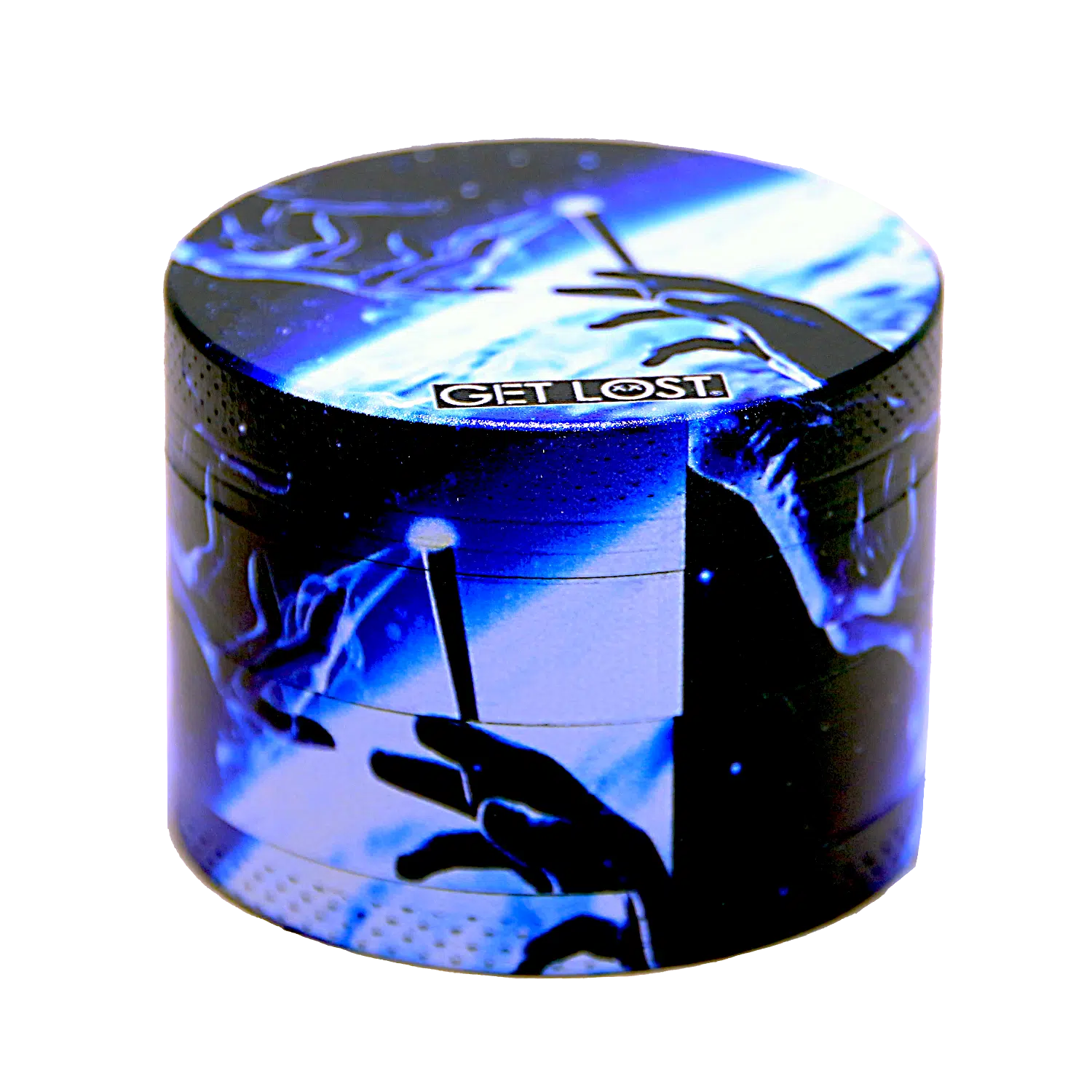 GG-50-001 - Get Lost Galaxy Grinders 4 Layers Full Print Herb Grinders – 50mm (12 Count) Set 01 - Image 9