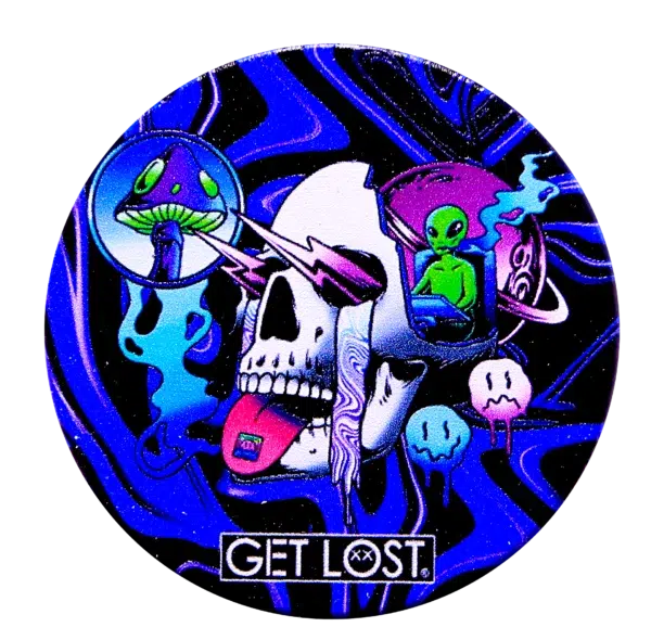GG-50-002 - Get Lost Galaxy Grinders 4 Layers Full Print Herb Grinders – 50mm (12 Count) Set 02 - Image 20