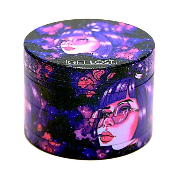 GG-50-003 - Get Lost Galaxy Grinders 4 Layers Full Print Herb Grinders – 50mm (12 Count) Set 03 - Image 9