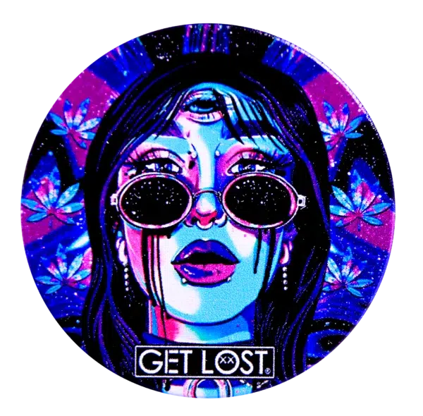 GG-50-004 - Get Lost Galaxy Grinders 4 Layers Full Print Herb Grinders – 50mm (12 Count) Set 04 - Image 14