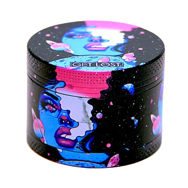 GG-50-004 - Get Lost Galaxy Grinders 4 Layers Full Print Herb Grinders – 50mm (12 Count) Set 04 - Image 9