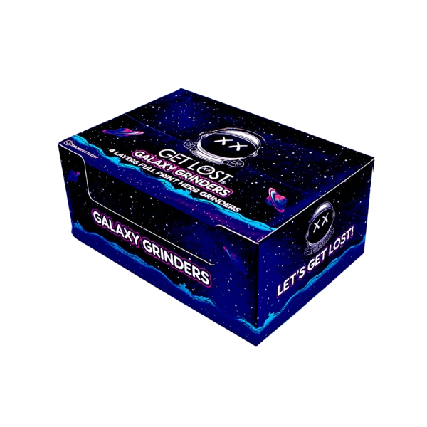 GG-50-004 - Get Lost Galaxy Grinders 4 Layers Full Print Herb Grinders – 50mm (12 Count) Set 04 - Image 7