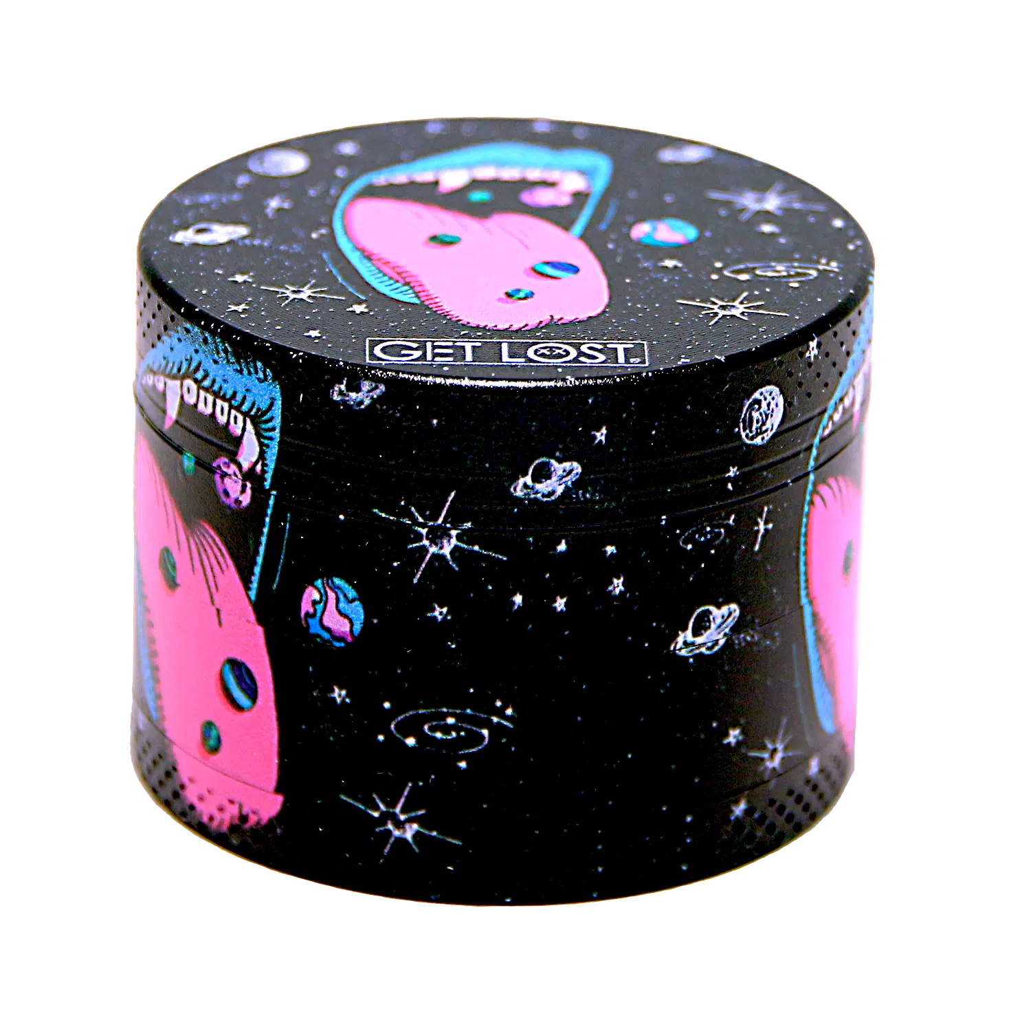 GG-50-005 - Get Lost Galaxy Grinders 4 Layers Full Print Herb Grinders – 50mm (12 Count) Set 05 - Image 11