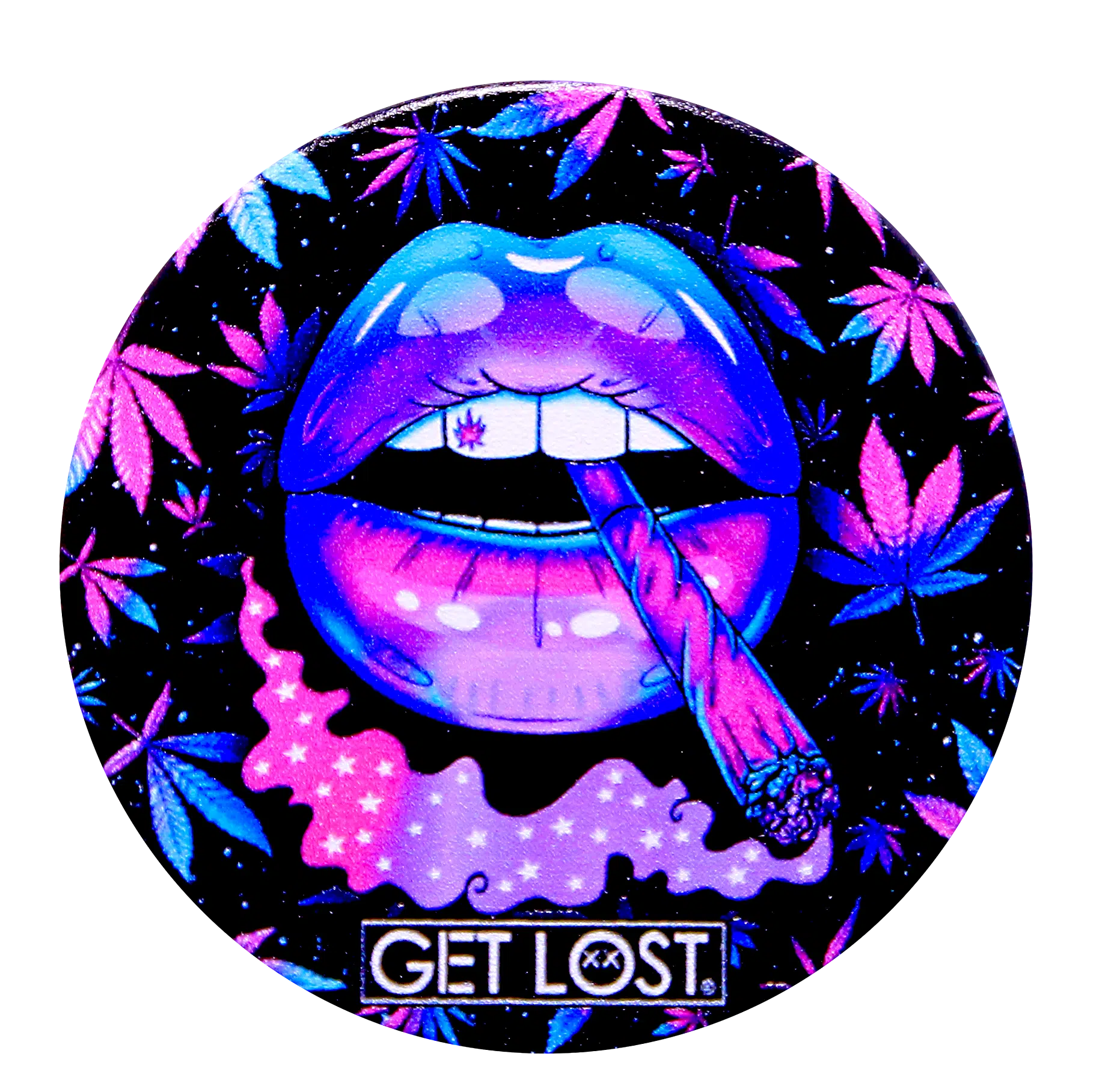 GG-50-006 - Get Lost Galaxy Grinders 4 Layers Full Print Herb Grinders – 50mm (12 Count) Set 06 - Image 20