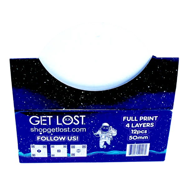 GG-50-007 - Get Lost Galaxy Grinders 4 Layers Full Print Herb Grinders – 50mm (12 Count) Set 07 - Image 4