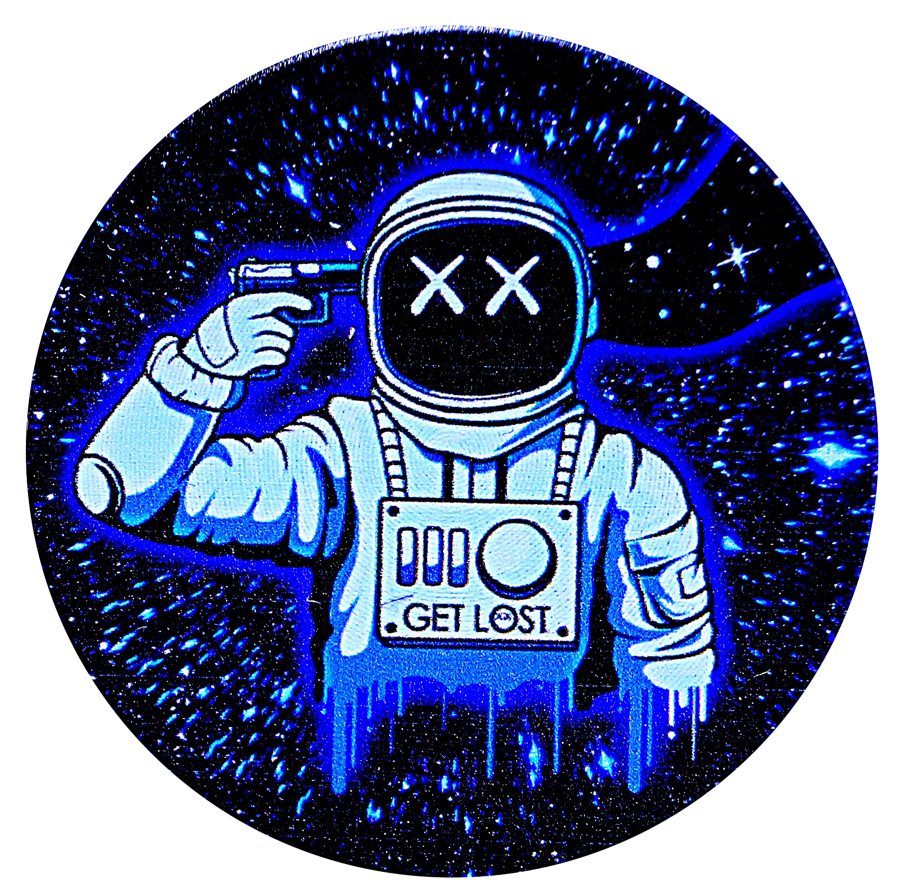 GG-50-008 - Get Lost Galaxy Grinders 4 Layers Full Print Herb Grinders – 50mm (12 Count) Set 08 - Image 9