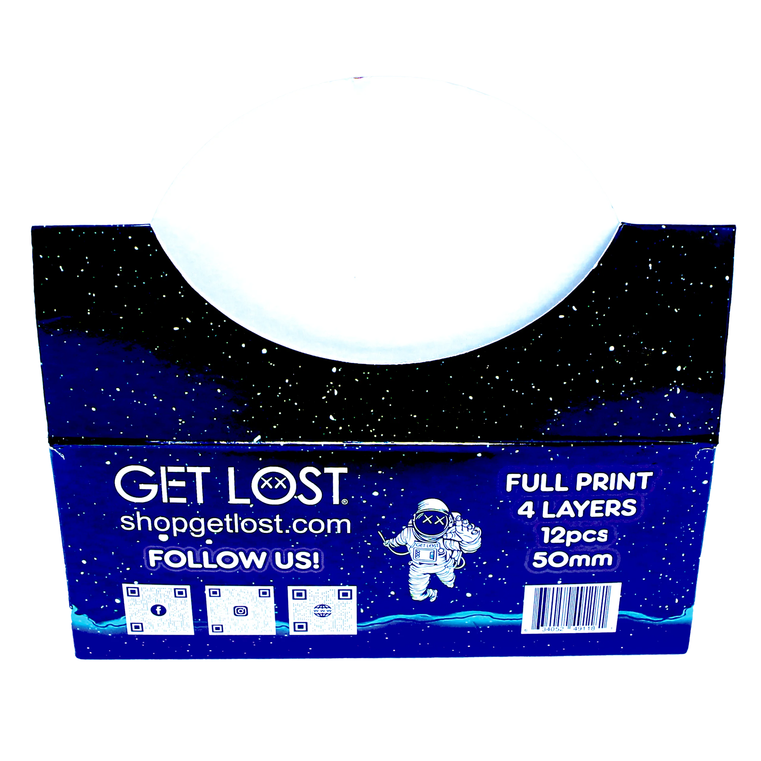 GG-50-009 - Get Lost Galaxy Grinders 4 Layers Full Print Herb Grinders – 50mm (12 Count) Set 09 - Image 4