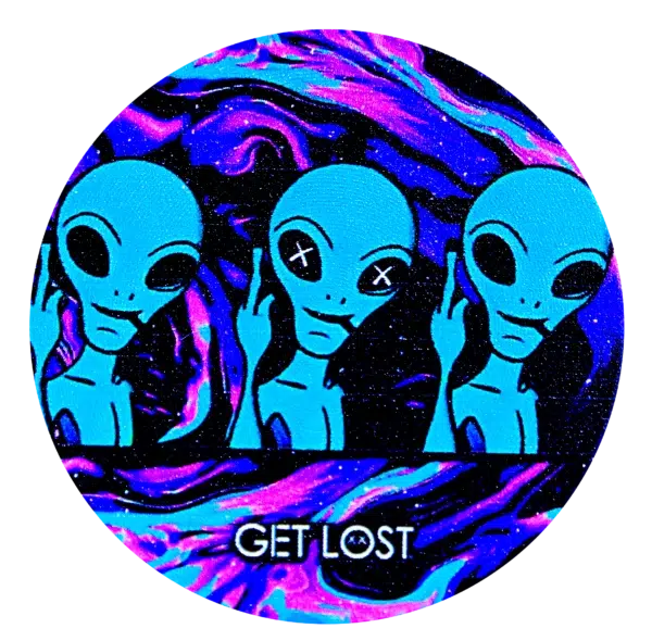 GG-50-010 - Get Lost Galaxy Grinders 4 Layers Full Print Herb Grinders – 50mm (12 Count) Set 10 - Image 11