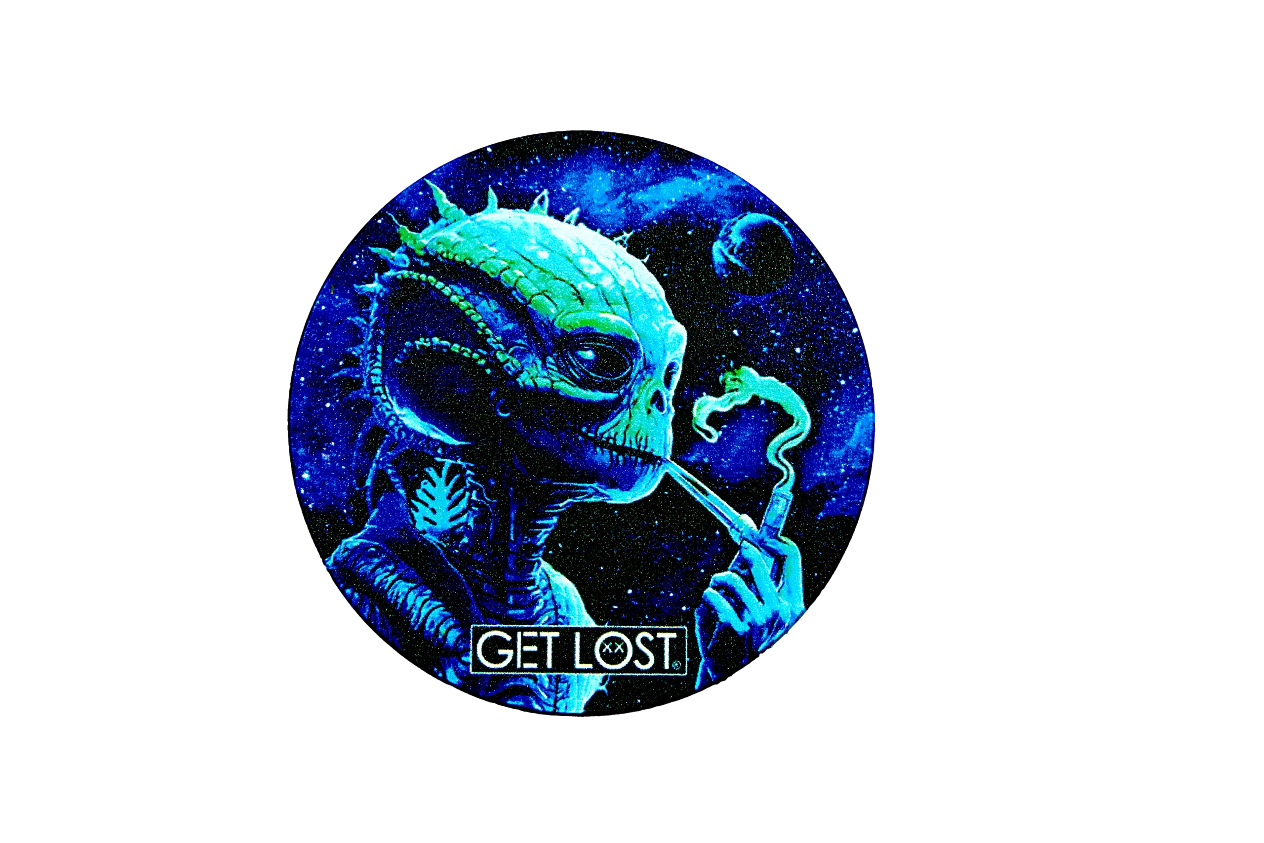 GG-63-001 - Get Lost Galaxy Grinders 4 Layers Full Print Herb Grinders – 63mm (6 Count) Set 01 - Image 16