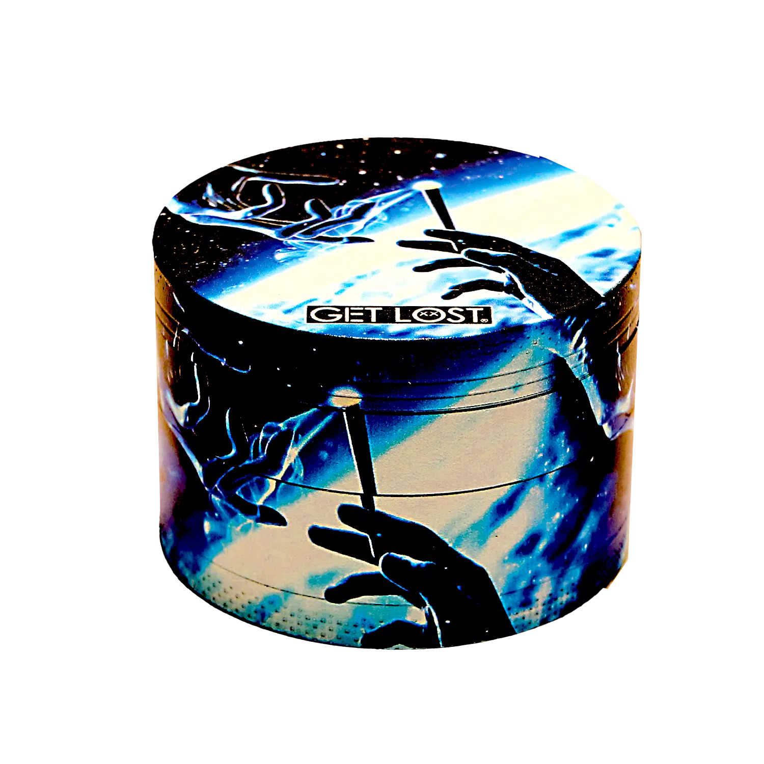 GG-63-001 - Get Lost Galaxy Grinders 4 Layers Full Print Herb Grinders – 63mm (6 Count) Set 01 - Image 9