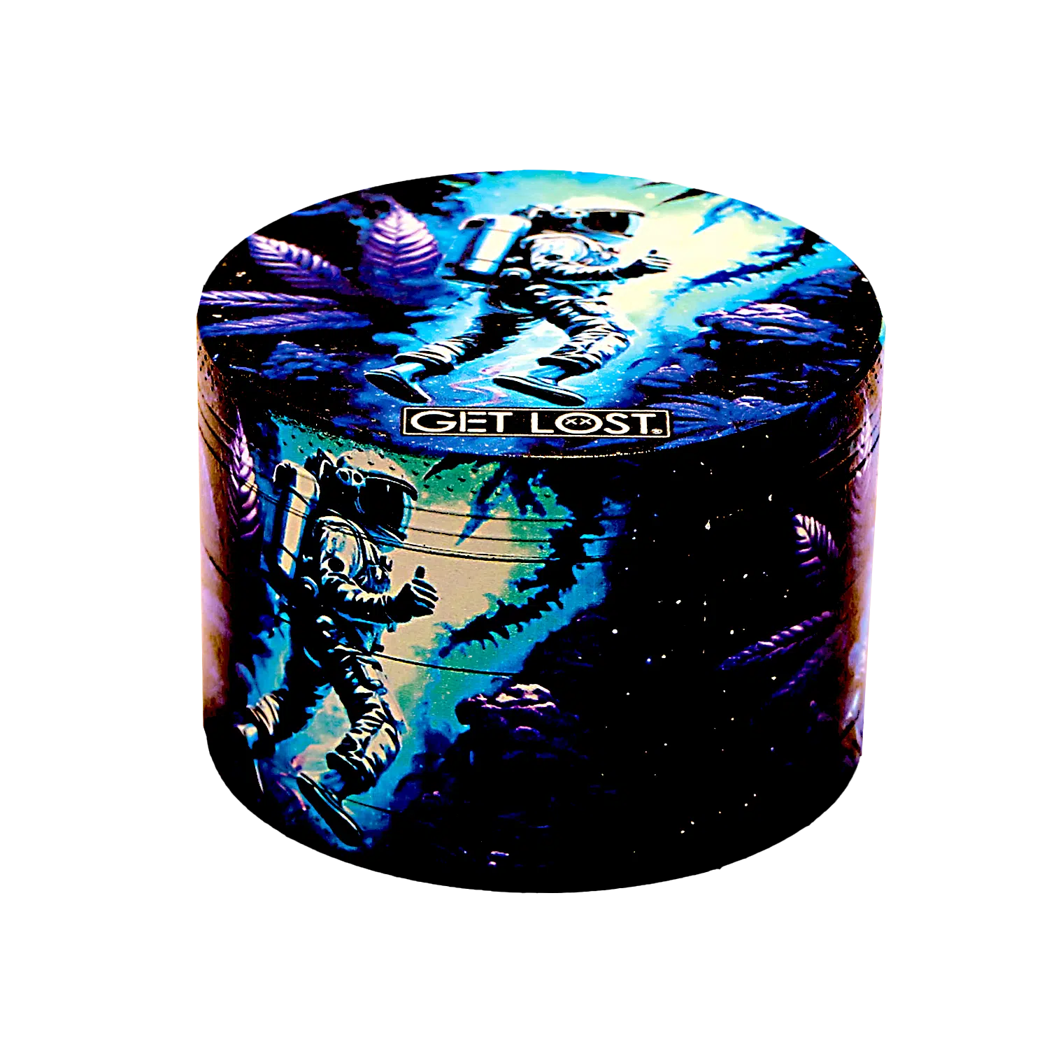 GG-63-001 - Get Lost Galaxy Grinders 4 Layers Full Print Herb Grinders – 63mm (6 Count) Set 01 - Image 11