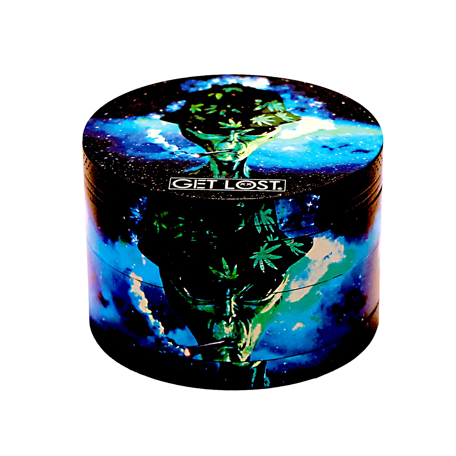 GG-63-001 - Get Lost Galaxy Grinders 4 Layers Full Print Herb Grinders – 63mm (6 Count) Set 01 - Image 13