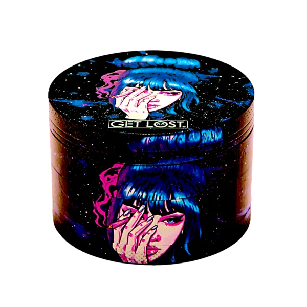 GG-63-005 - Get Lost Galaxy Grinders 4 Layers Full Print Herb Grinders – 63mm (6 Count) Set 05 - Image 6