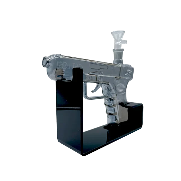 Get Lost - Auto Pistol Glass Water Pipe Kit (Clear Black)