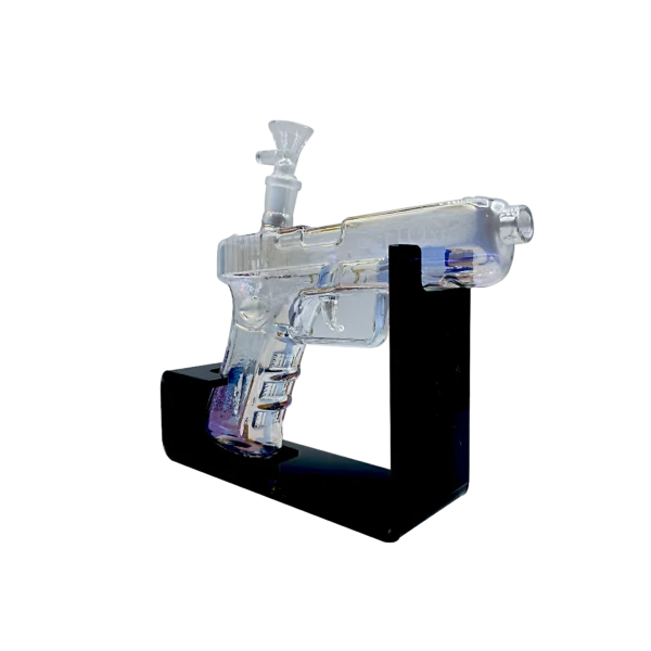 Get Lost - Auto Pistol Glass Water Pipe Kit (Clear Rainbow) - Image 3