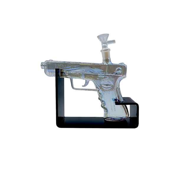 Get Lost - Auto Pistol Glass Water Pipe Kit (Clear Rainbow) - Image 4