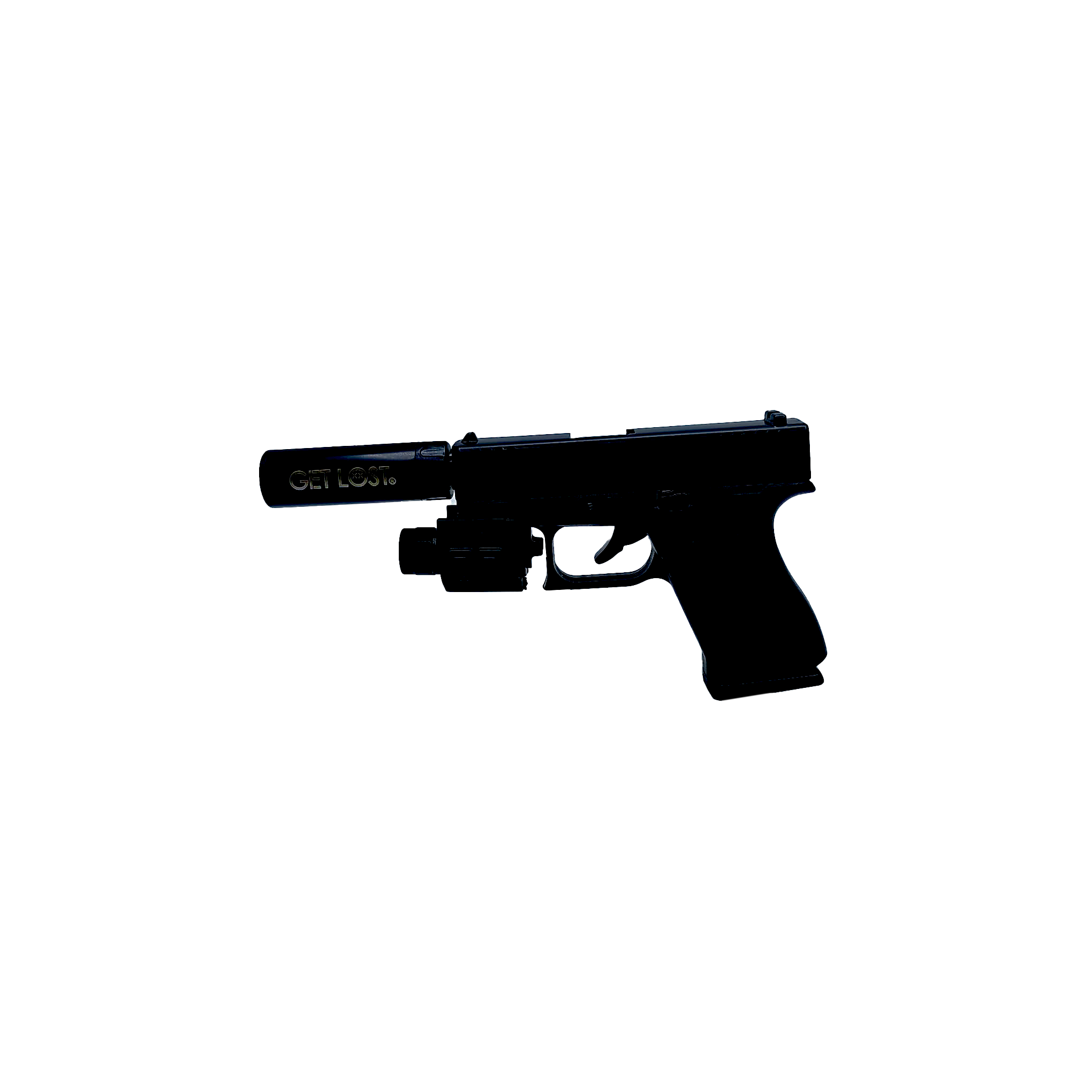 GTG-GRN-002 Get Lost Gun Torch Lighter (Green-Black) - Image 3